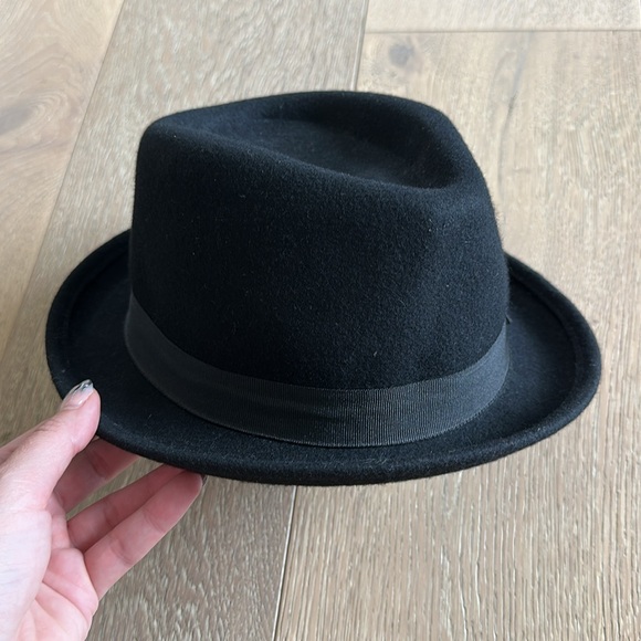 Forever 21 Black Wool Hat Fedora - Picture 4 of 7